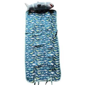Morgan Home Fashions Beach Mat Shark Themed Stuffed Plush 8.5" x 20"